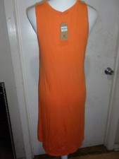 Vestido naranja Fanfare "Para fans que aman la moda" para mujer talla L (B209)