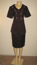 Conjunto de vestido de 2 piezas de diseñador Anna USA para mujer