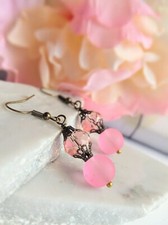 Pendientes artesanales, pendientes colgantes de moda para dama, pendientes colgantes para mujer