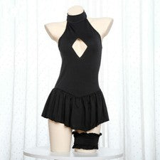 Micro vestido japonés lolita volantes hoco ropa de dormir lencería gótica sexy