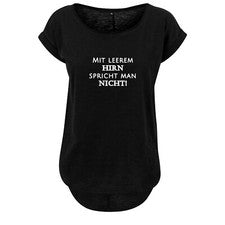 Camiseta mujer camiseta divertida refrán con cerebro vacío habla... idea de regalo mujer