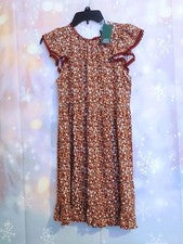 VESTIDO MUÑECA BEBÉ FESTIVAL PRIMAVERA VERANO FLORAL MANGA ALETEO MUJER TALLA XS