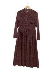 Vestido casual Vero Moda maxi mujer talla 40 L marrón estampado floral