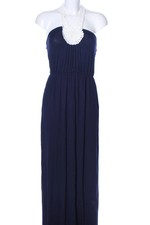 Vestido de verano Boohoo cuello halter encaje azul blanco talla 34