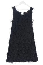 Vestido de encaje línea A Zara vestido de cóctel negro talla 40 elegante
