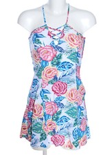Minivestido H&M Divided estampado floral azul talla 34