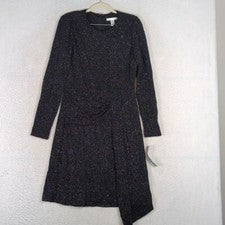 Vestido formal manga larga con cuentas colorido London Times para mujer talla 10