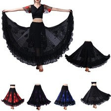 Damen Tanzrockkleid mit großem Schwung für lateinamerikanische Tänze (Tango)