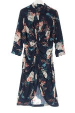 Vestido blusa mujer City Chic estampado integral cierre botones azul talla 34