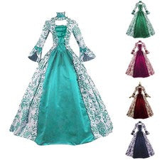 Vestido de disfraz gótico vintage para renacimiento mujer vestido medieval para cosplay