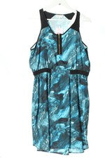 Vestido de verano mujer Zalando cremallera azul negro talla 42 nuevo