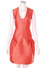 IRIS & INK Dress Pleated 8 = D 38 red NEW