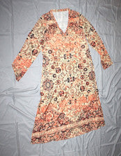 Mujer Vestido Estilo Bohemio Cuello en V Talla UE Grande EE. UU. Talla 8/10 (Mediano)