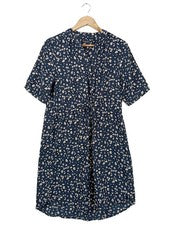 Vestido blusa Selected Femme estampado floral azul blanco talla 36 casual elegante
