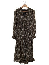 About You vestidos hippies negros talla 36