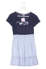 Vestido de verano FlashLights azul y blanco jaspeado casual streetwear mujer talla 34