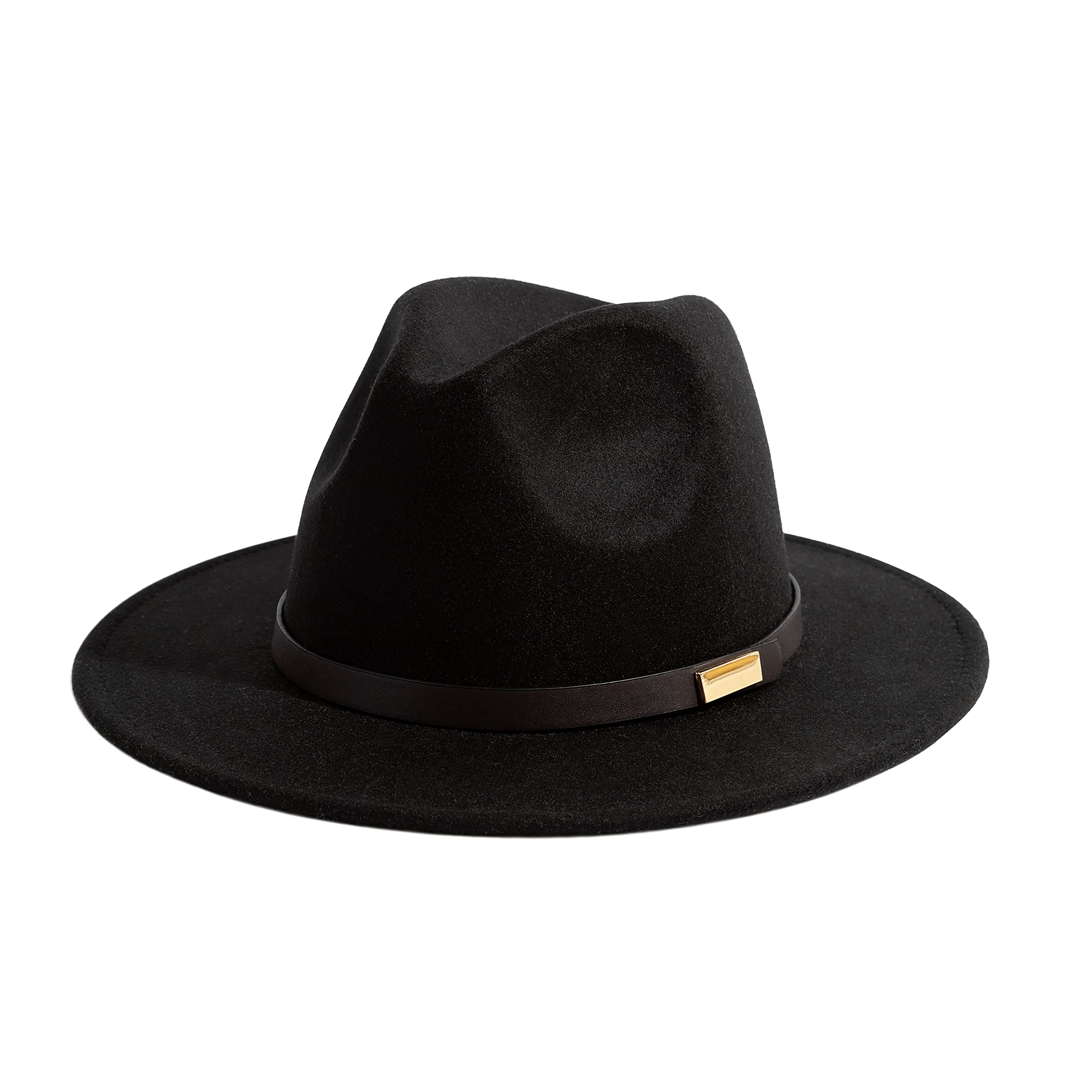 Gossifan Wtt647 Fedora, A-Belt Negro, 7 1/4/7 3/8 para Hombre