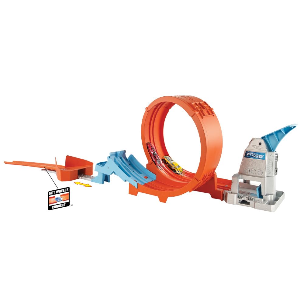 Hot Wheels Campeonato de loopings Pista de Coches de Juguete con Lanzador, Incluye 1 vehÃculo, Modelo Surtido (Mattel GTV13)