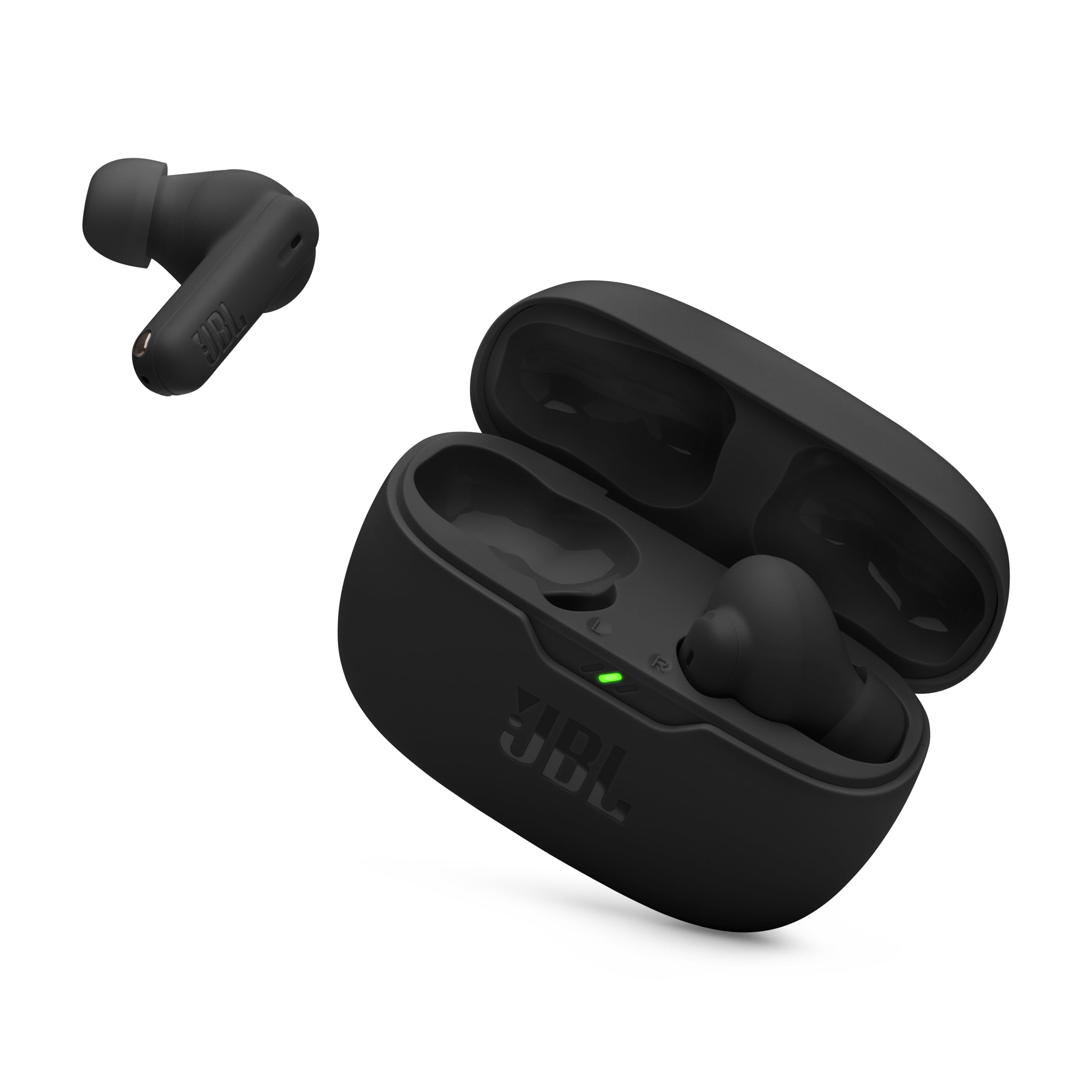 JBL Vibe Beam 2 - Auriculares inalámbricos con cancelación de ruido, sonido de graves puros y tecnología ambiental inteligente, 4 micrófonos para llamadas nítidas y claras, hasta 40 horas de autonomía