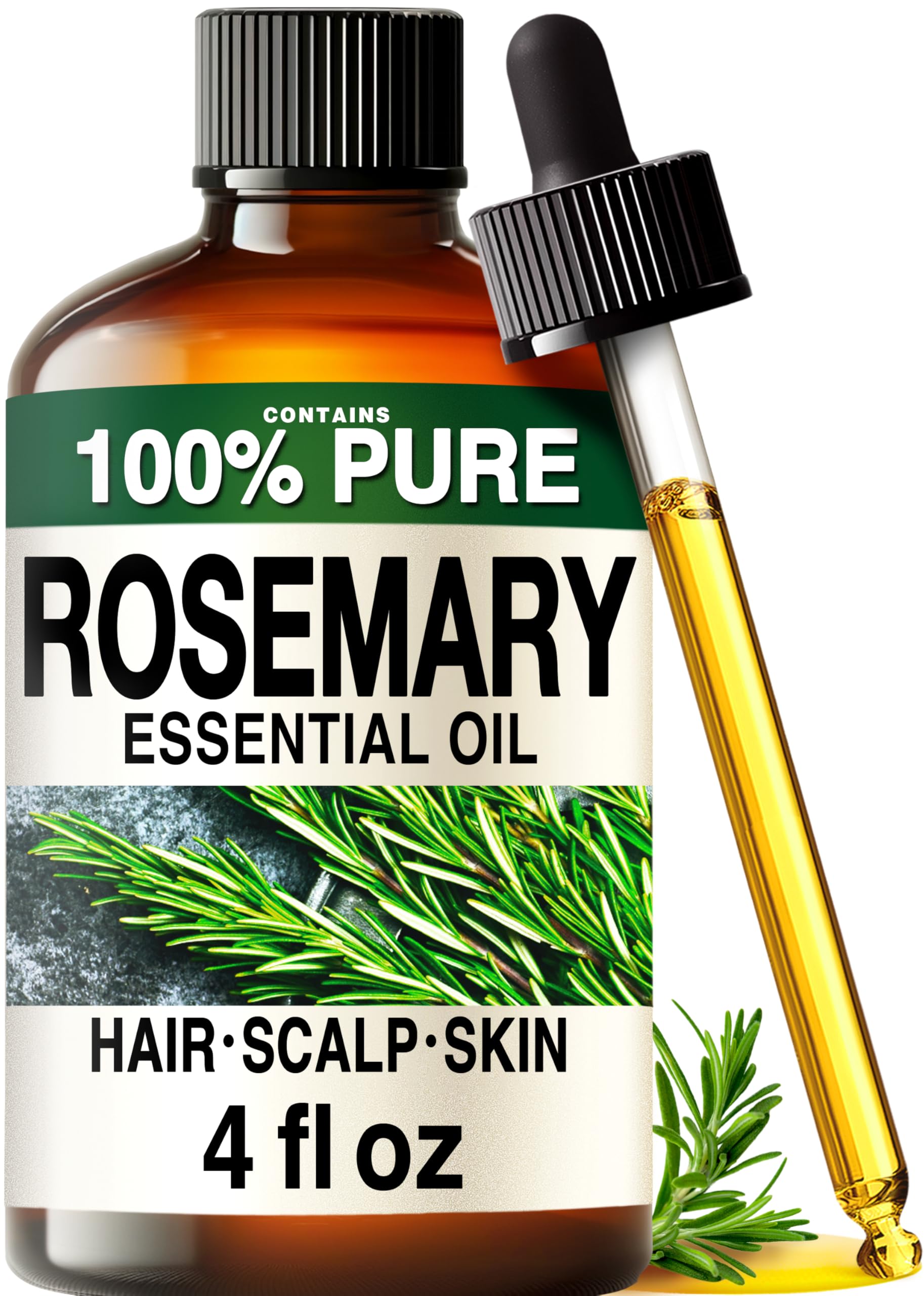 Kukka Aceite de árbol de té australiano para piel, cabello, cara y uñas de los pies - Aceite esencial de árbol de té de Melaleuca natural 100% terapéutico para piercings y cuero cabelludo (118 ml)