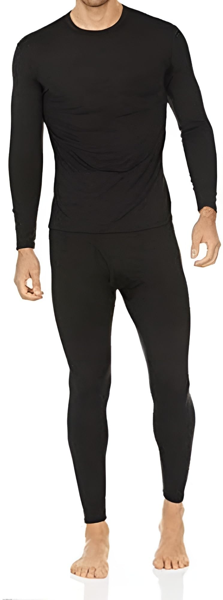 Moet Fashion Hombres Ropa Interior térmica Suave con Negro Grande del paño Grueso y Suave