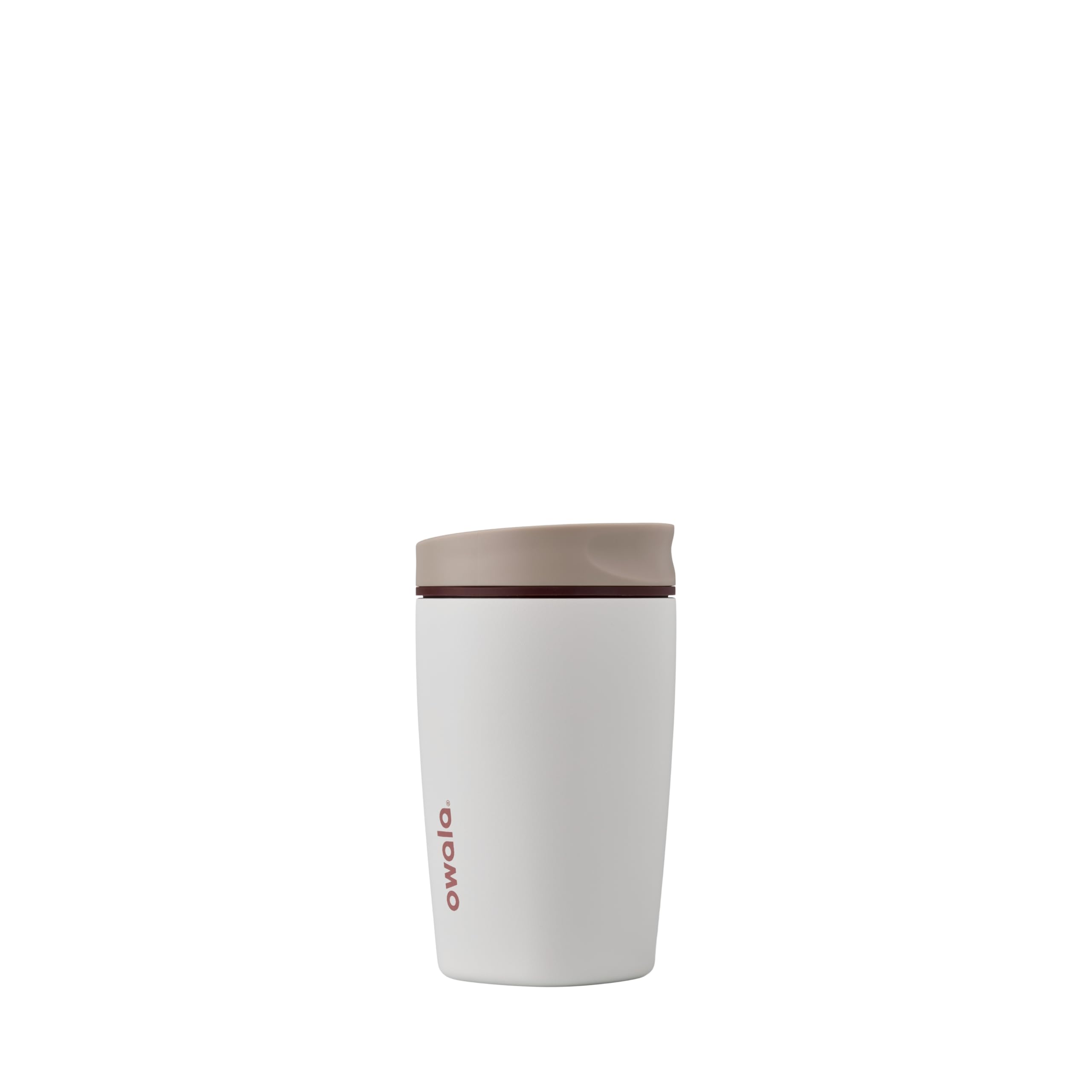 Owala SmoothSip Slider vaso térmico de café de acero inoxidable, 355ml, vaso reutilizable para café helado, taza termica cafe para llevar, sin BPA, termo cafe, sin BPA, Vanilla Bean