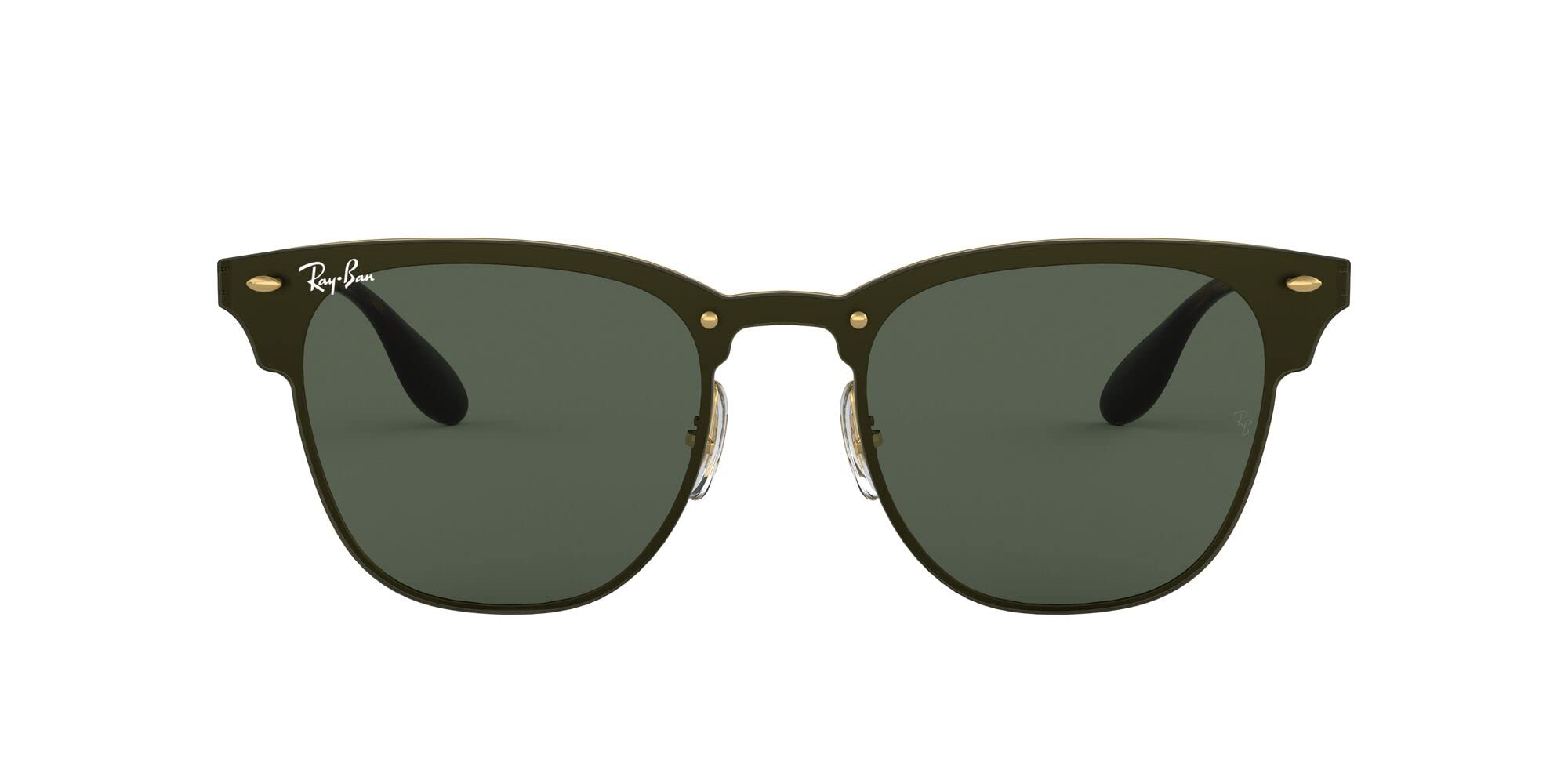 Ray-Ban 3576n Gafas de Sol, Gold Striped/Graygreen, 47 Unisex-Adulto