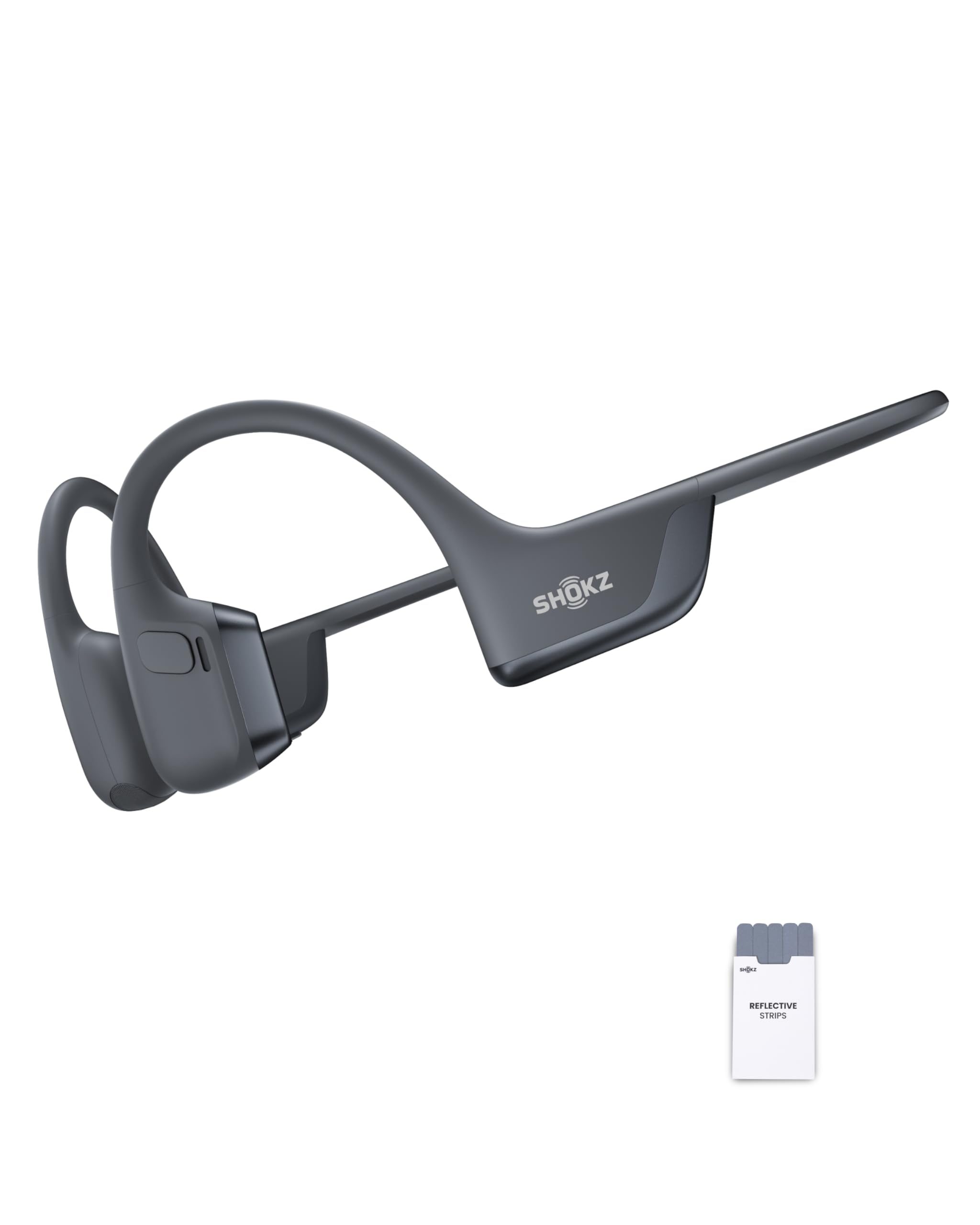 SHOKZ OpenRun Pro 2 Auriculares Deportivos de Conducción Ósea, Inalámbricos Bluetooth 5.3, Micrófonos con Cancelación de Ruido, Resistente al Agua IP55, 12h Reproducción, Carga Rápida USB-C, Negro
