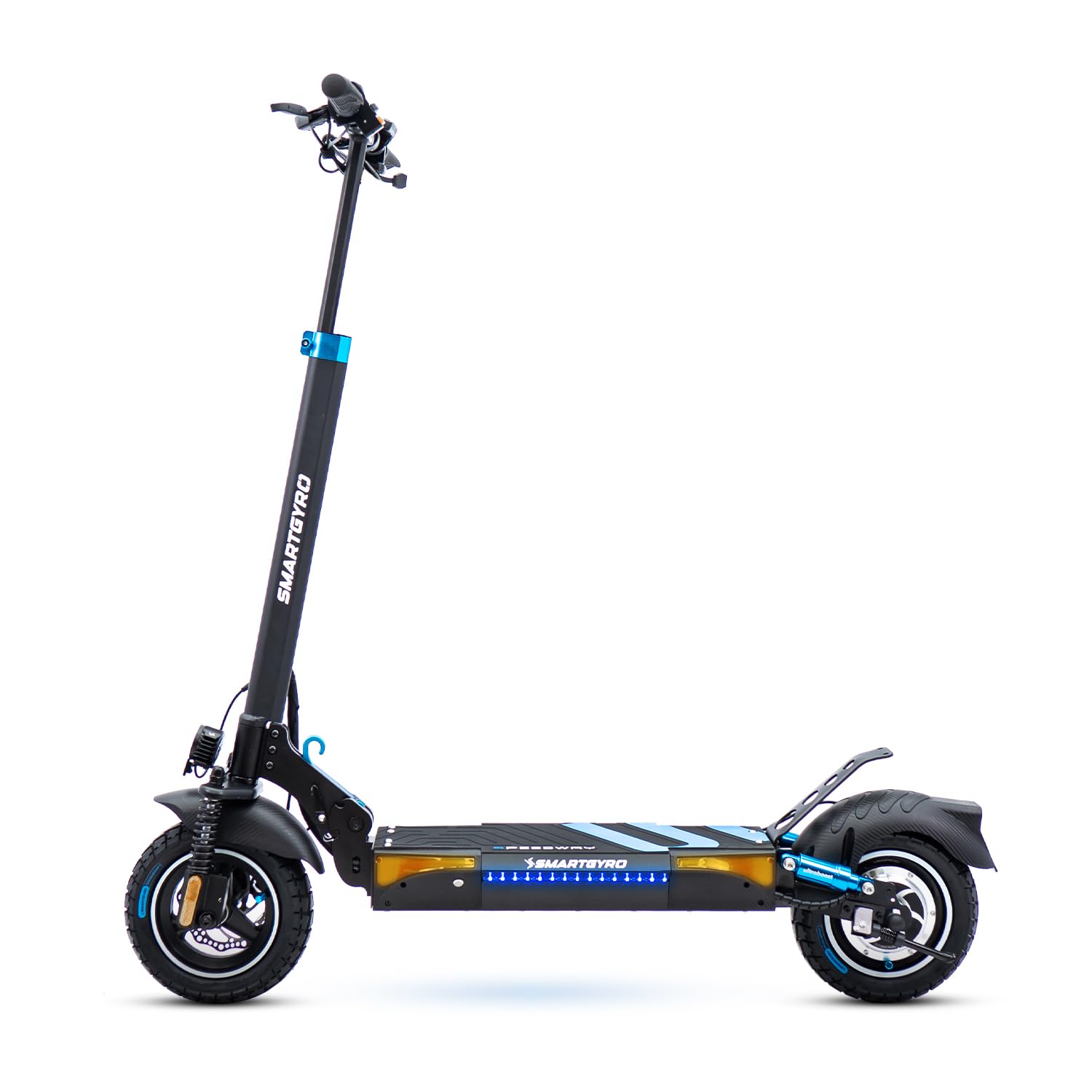 SMARTGYRO Speedway - Patinete Eléctrico para Adultos con Motor de 500W 48V, BaterÃa 12.500 mAh, Doble suspensión Reforzada, Frenos de Disco, 4 Intermitentes, Scooter, 3 Modos de conducción