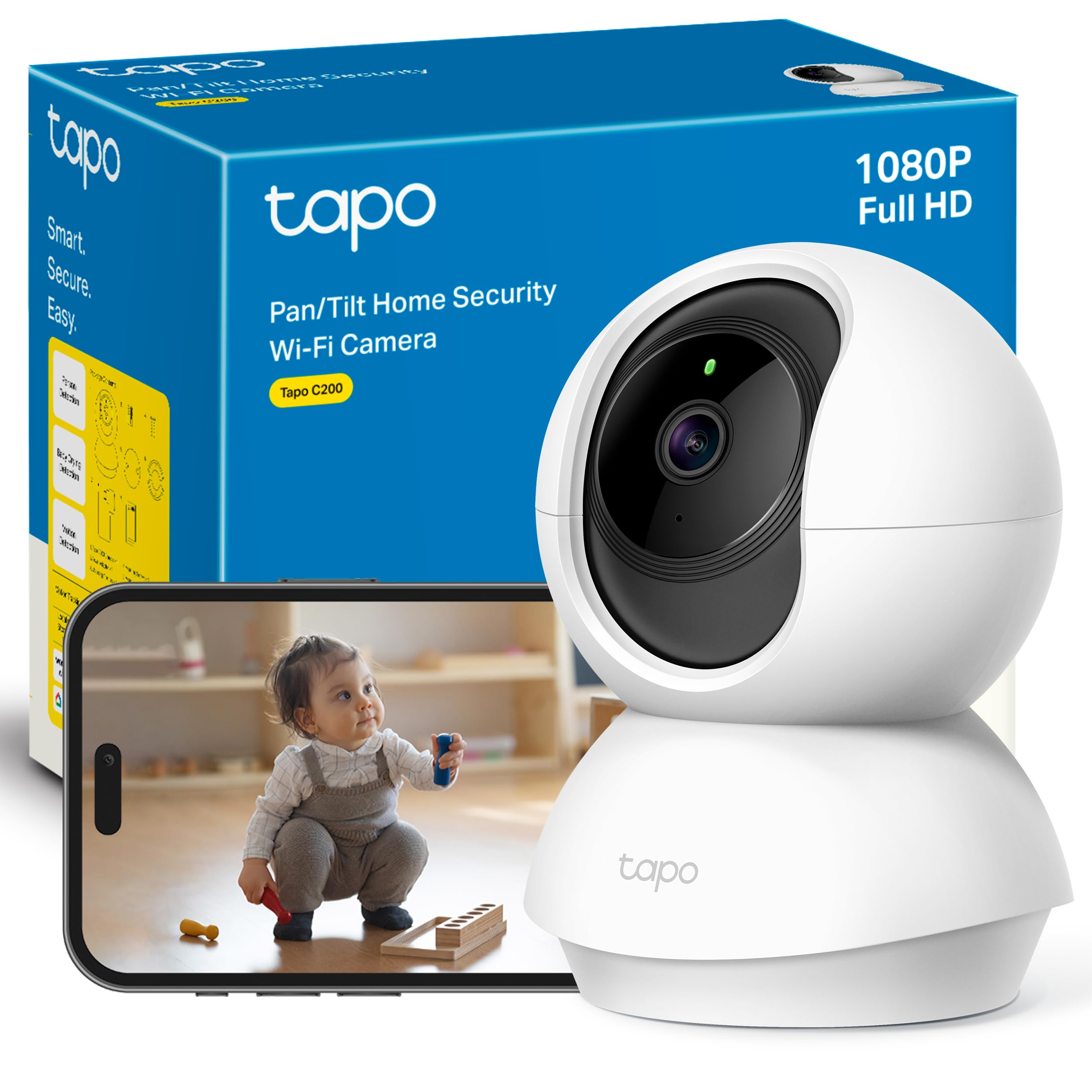 Tapo C200 Cámara IP WiFi 360° FHD con Alexa