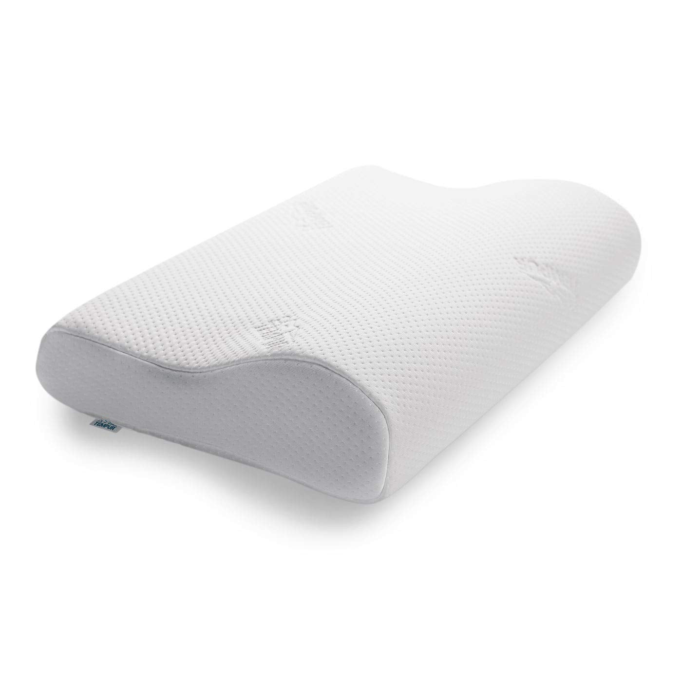 TEMPUR Original Almohada cervical viscoelástica, almohada ergonómica para dormir boca arriba y de lado, Sensación inicial firme, M (50 x 31 x 10/7 cm)