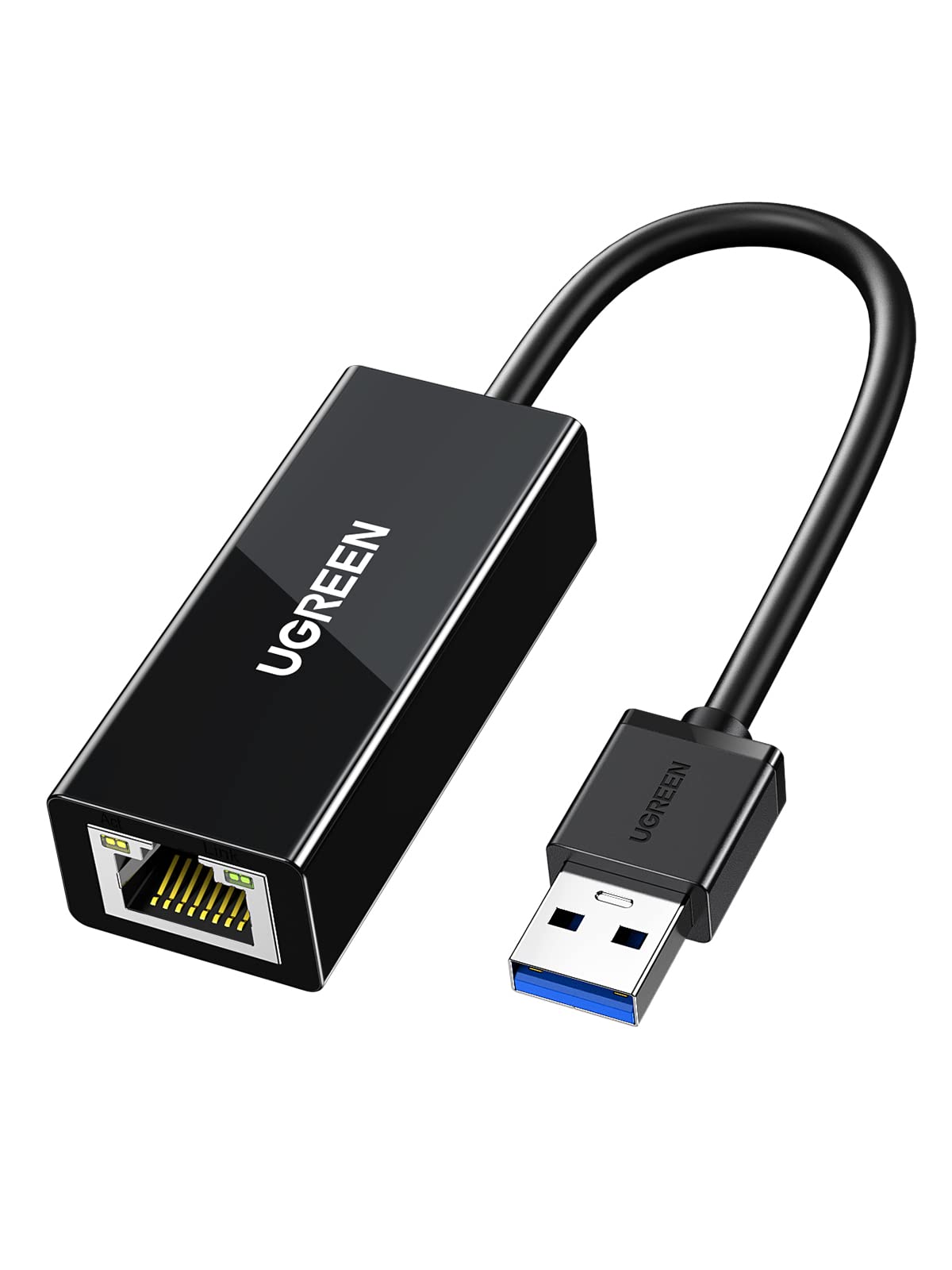 UGREEN Adaptador USB 3.0 a Ethernet 1000Mbps, Tarjeta de Red RJ45 Gigabit Convertidor LAN Compatible con Consola Switch Xiaomi Mi Box S Macbook Pro Windows 11 10 8 7 Mac OS Linux