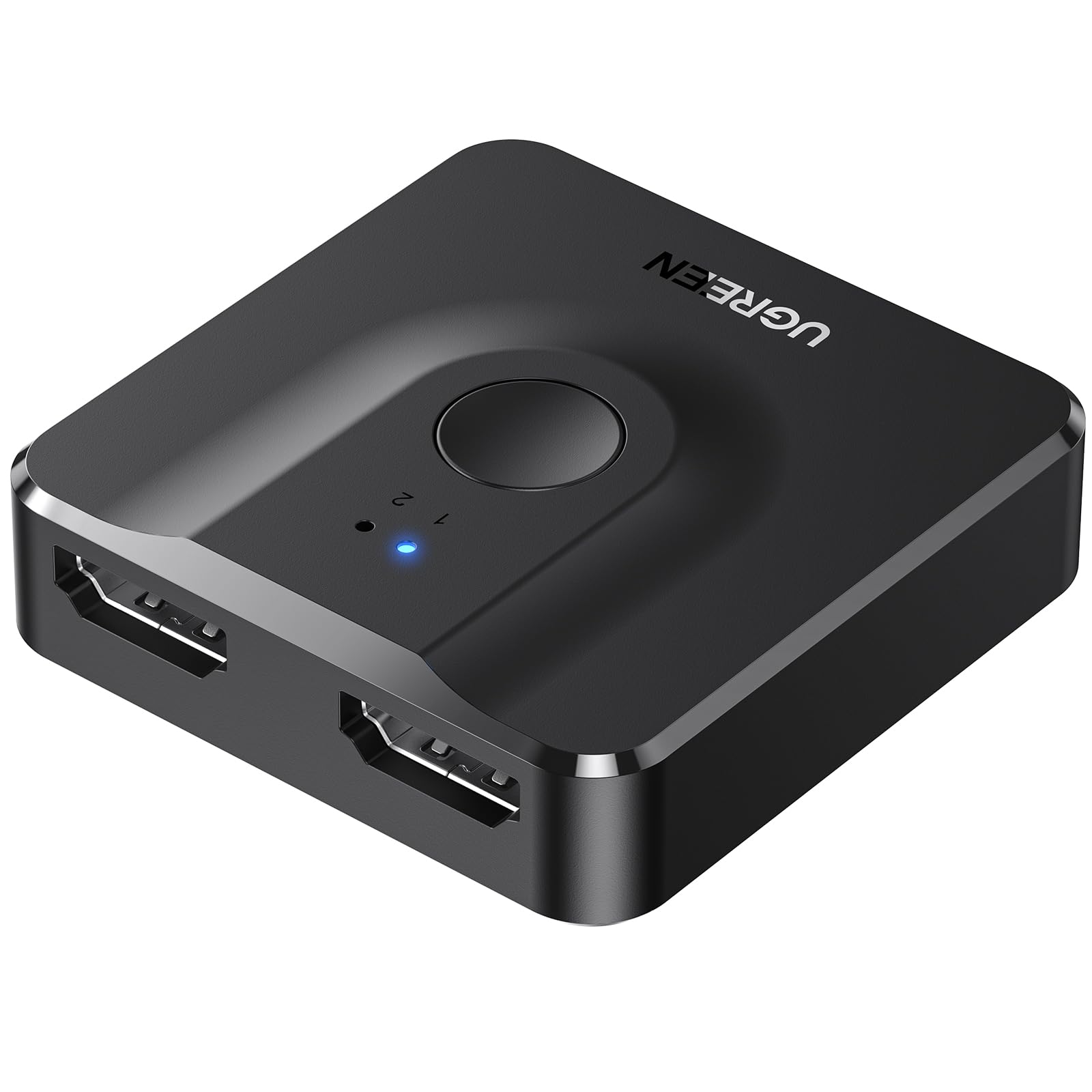 UGREEN HDMI Switch Bidireccional 2 Entradas a 1 Salida o 1 Entrada a 2 Salidas, Conmutador 4K 3D, Splitter para HDTV, PC, PS4, Xbox, BLU-Ray, TV Box, DVR, Pantalla del Proyector